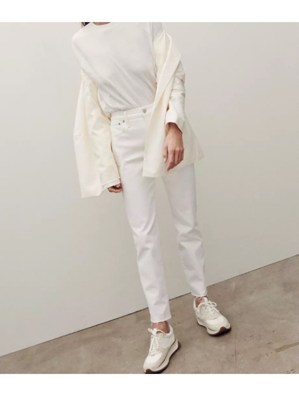 NWT Madewell The Perfect Vintage Jean in Tile White 27